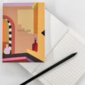 Casa A6 Notebook with colourful architectural cover and lined pages
