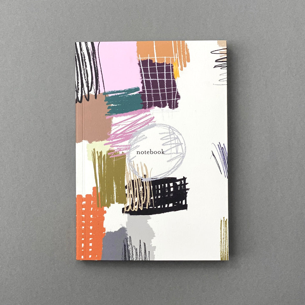 Etch Notebook with colourful abstract illustrated cover