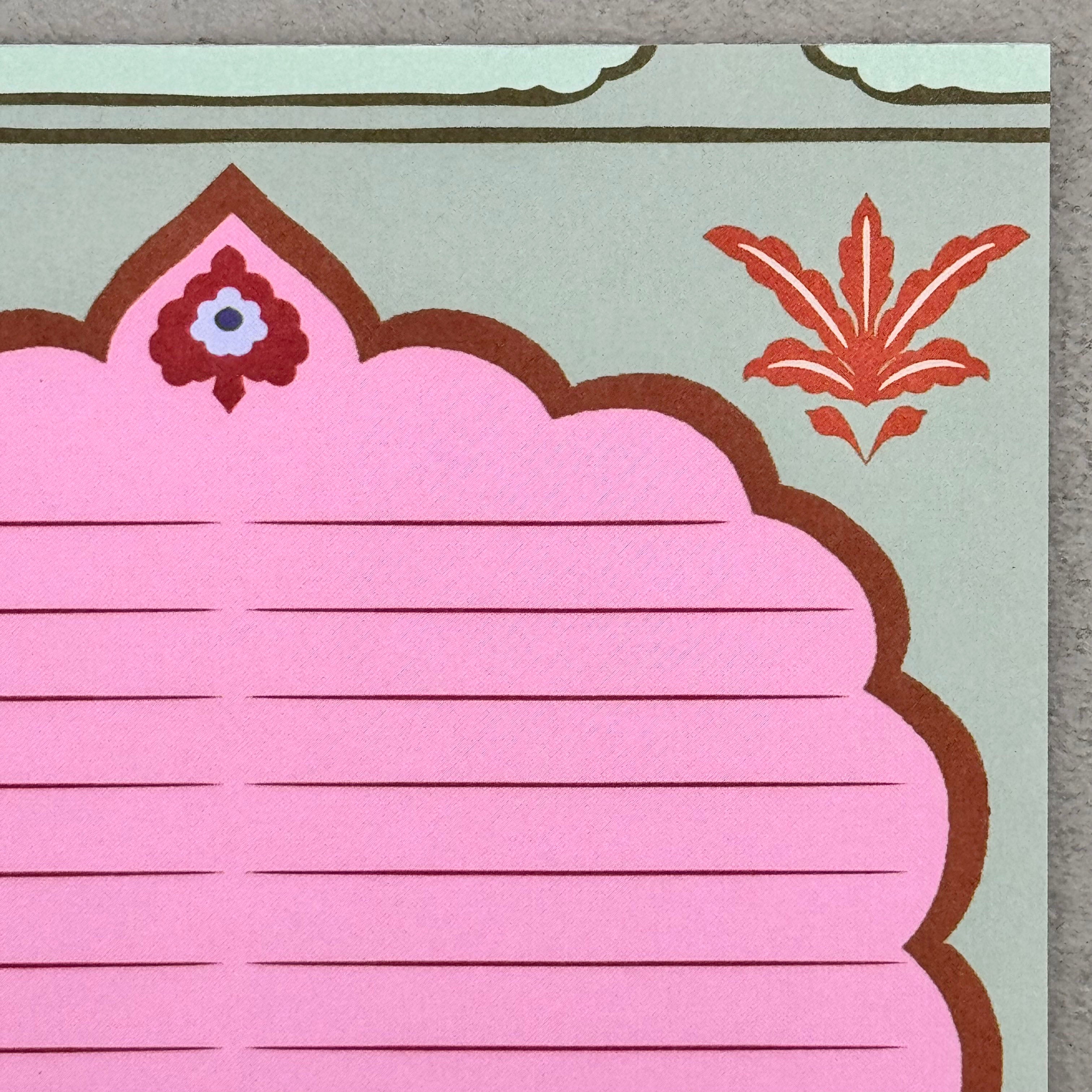 Close-up of the Lifestyle A5 Notepad design