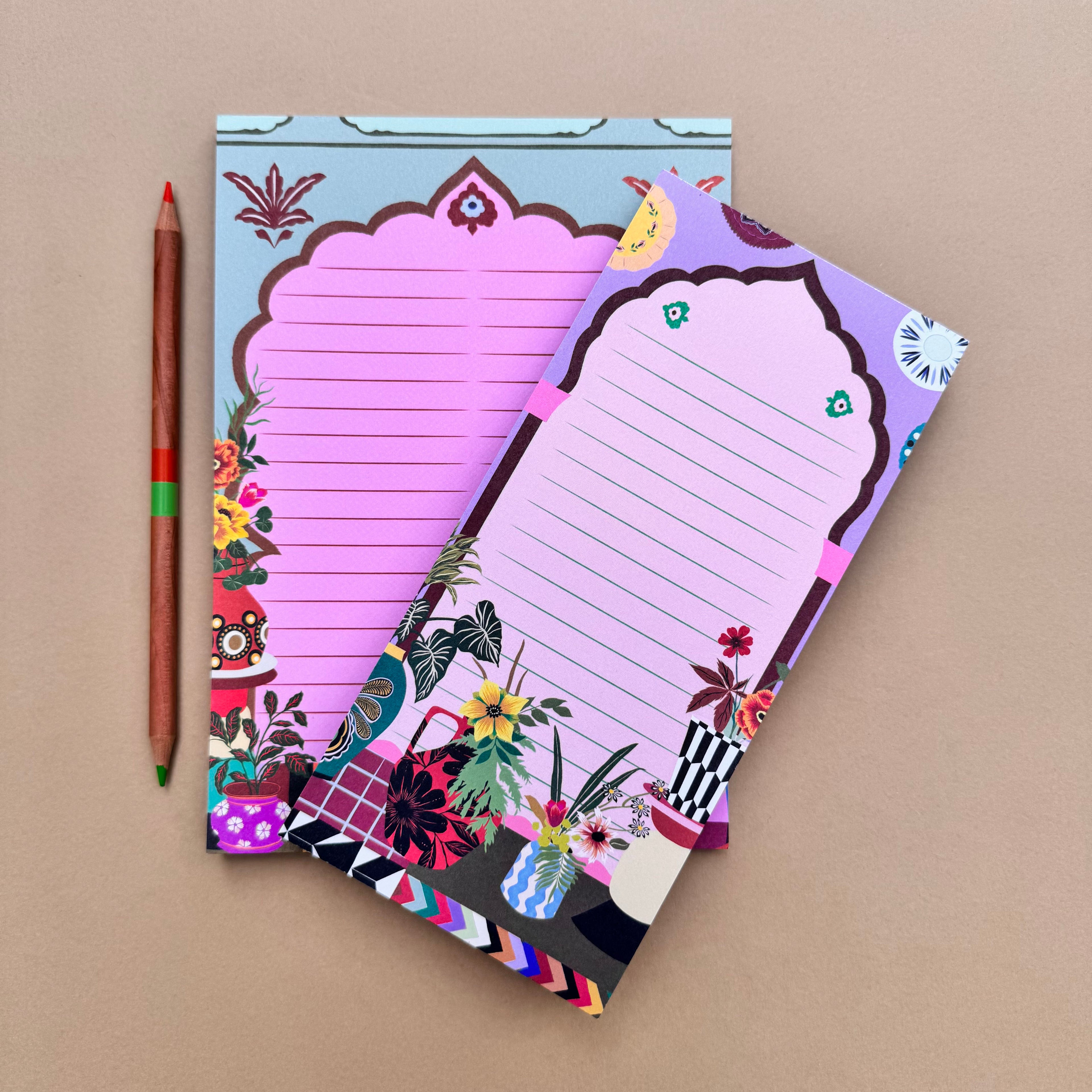 Lifestyle DL To Do List with matching Lifestyle A5 Notepad and coloured pencil