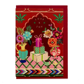Love & Joy Christmas card by PAVILION featuring flowers, wrapped presents and a red envelope
