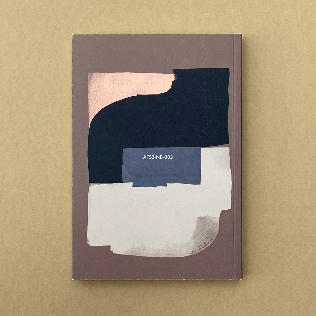 Reverse of Rollright premium notebook with abstract painted cover design