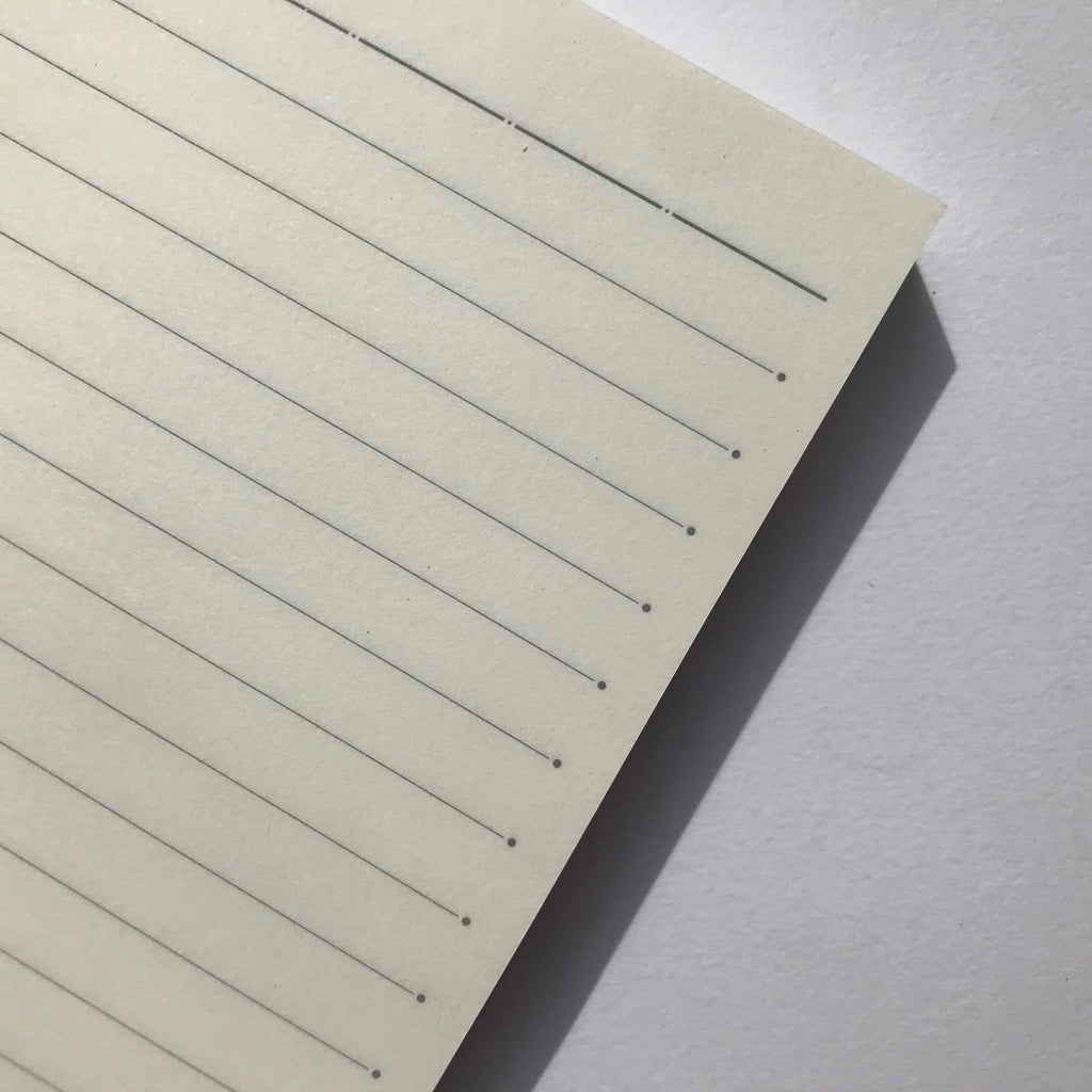 Lined 80gsm paper inside System A6 Notebook