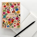 Tree of Life A6 Notebook with colourful floral cover and lined pages